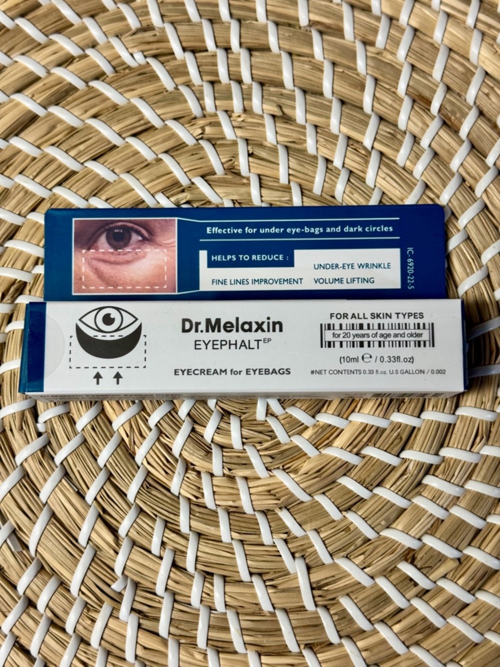 Dr.Melaxin Eyephalt Eye Cream for Eye Bags 10ml New in Box Sealed $50